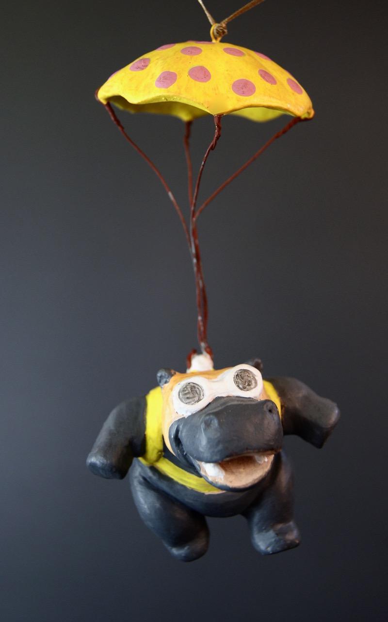 Hippo (new) w/ Yellow parachute latex