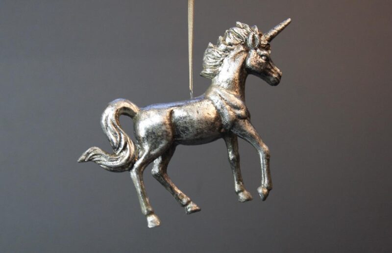 Unicorn Orn Silver Ant.