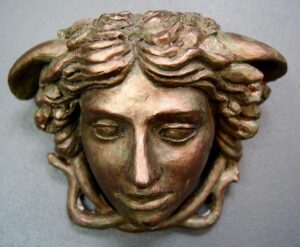 Medusa's Head Wall Décor Bronze Antique Amag