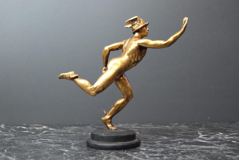 Hermes Tabletop Gold Ant Black Base