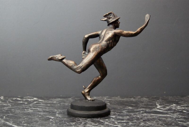 Hermes Tabletop Bronze Antique Black Base