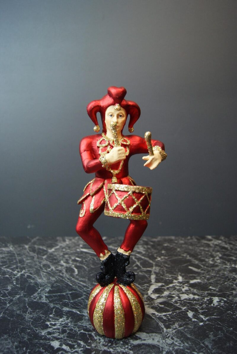 Circus Drummer Sat Red w/ gold glits