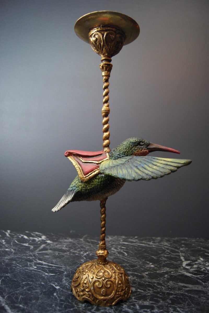 Hummingbird Carousel Gold CH Realistic Color