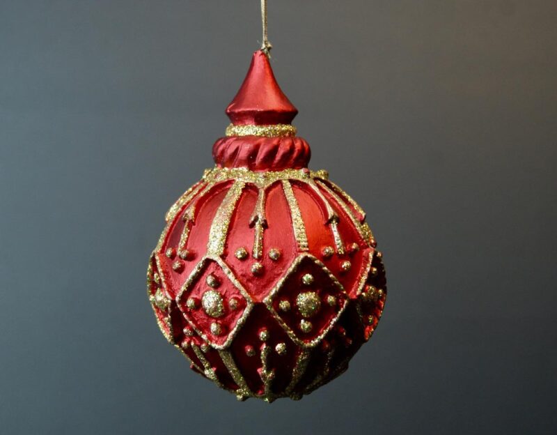 Jeweled ornament White/ Sil glits