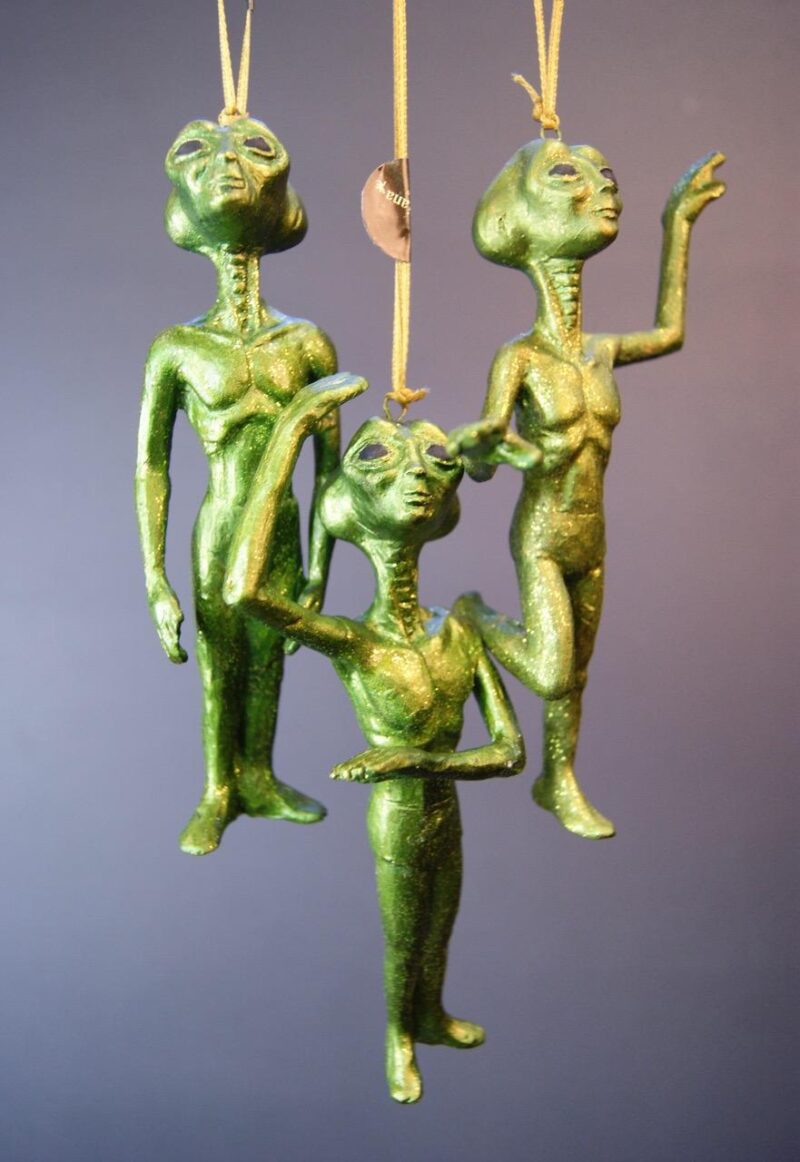 Aliens Ballet pose A/3 Lime Green w/ glits