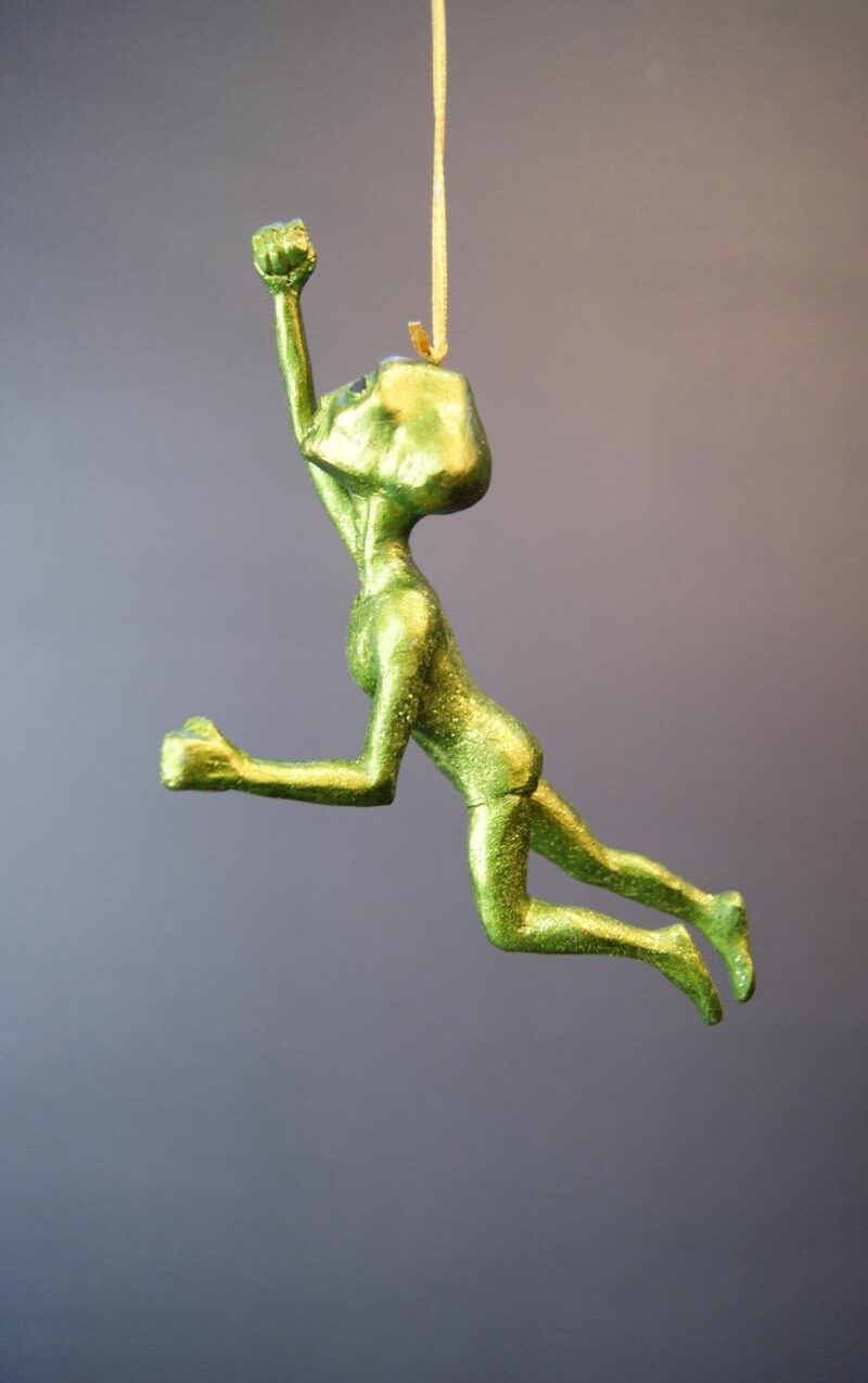 Alien Flying Lime Green w/ glits