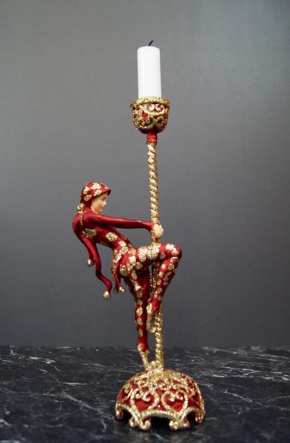 Pole Dancing Jester CH P.Red Gold glits