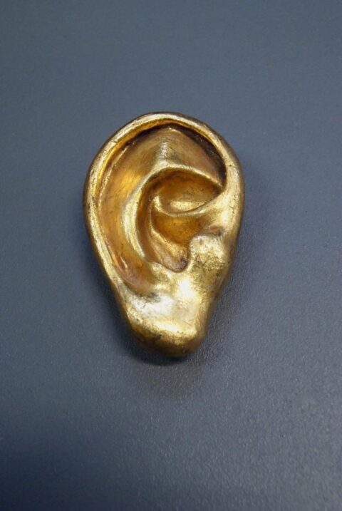 Gold Ear with Antique wall décor