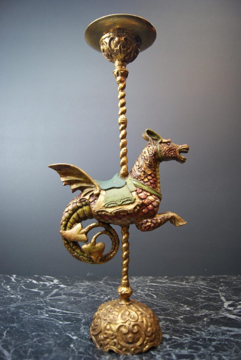 Sea Dragon Gold Ch Orange/Green Shading & Gold Saddle