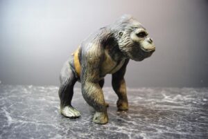 Gorilla Carousel Tabletop Realistic & Gold Saddle
