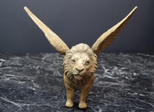 Winged Lion Tabletop Realistic Painting