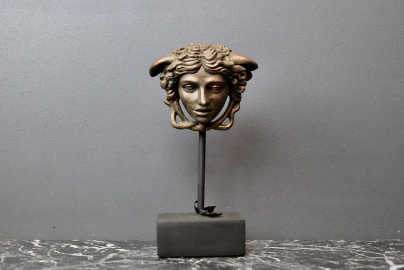 Medusa's Head Tabletop Bronze head black base