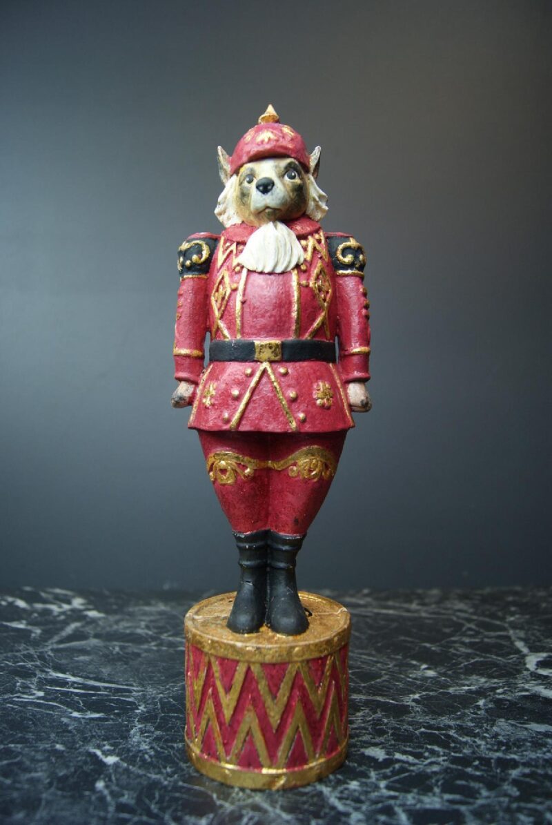 Canaan Nutcracker Red Gold Glits