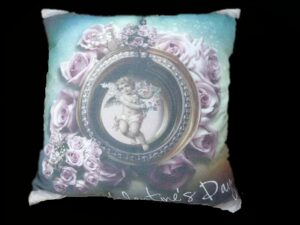 Cupid Rose Band Pillow