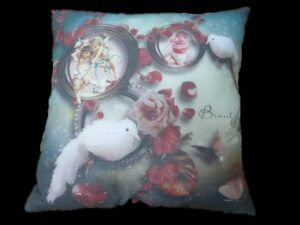 Cupids & Bird Pillow