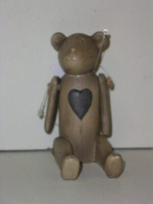 Teddy Bear Heart Grey/Blue
