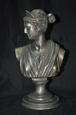 Roman Greek Bust 12.5" Fueter Antique
