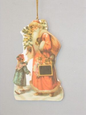 Santa With Girl Orn