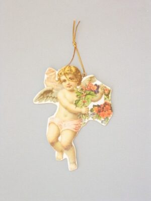 Cherub With Flower Orn