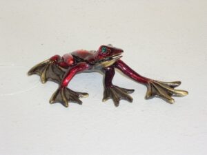 Frog Jewelry Box, Burgundy