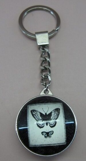 Butterfly Blk Keychain