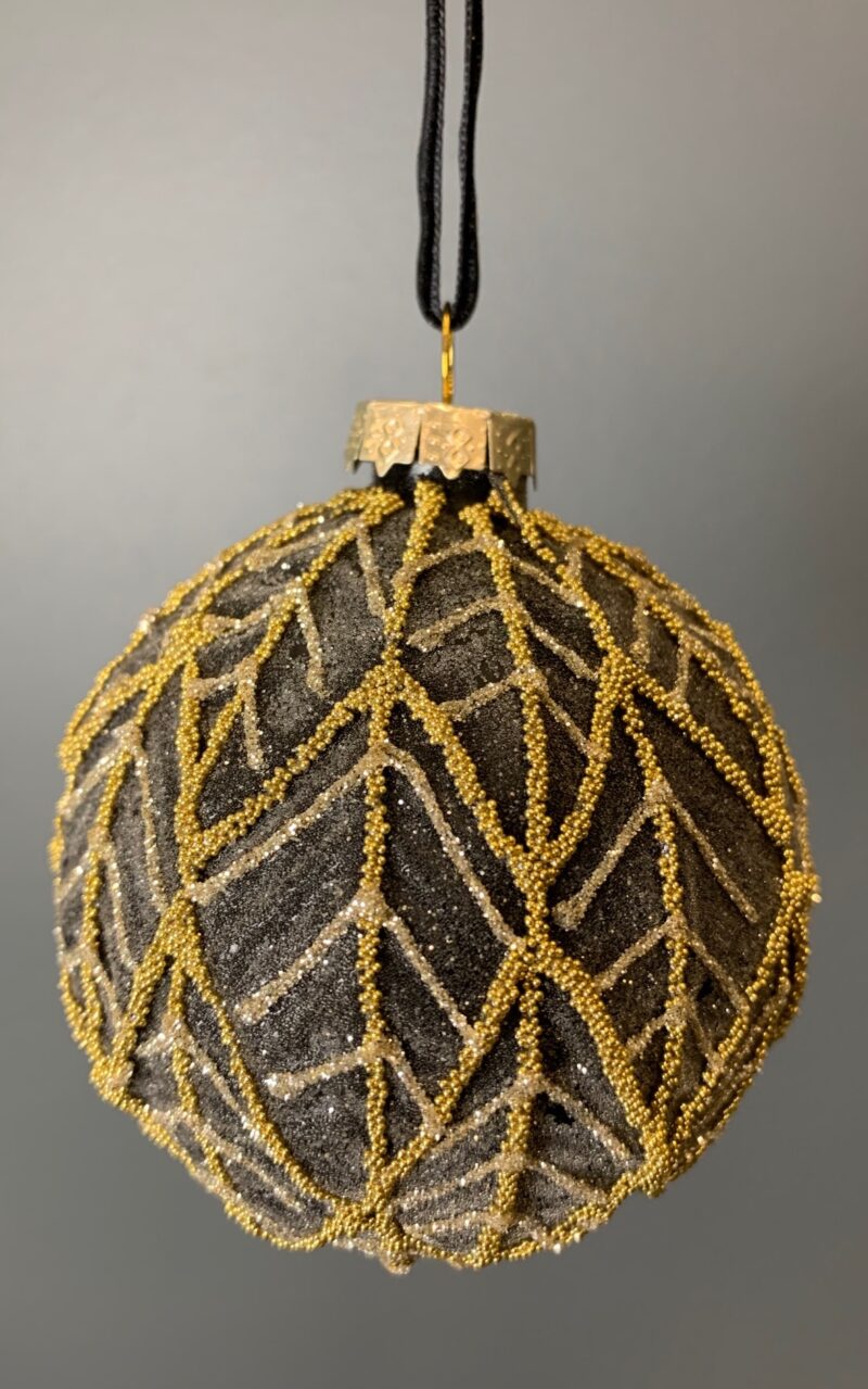 Glass Christmas Ball black