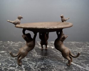 Cats Holding Birdfeeder