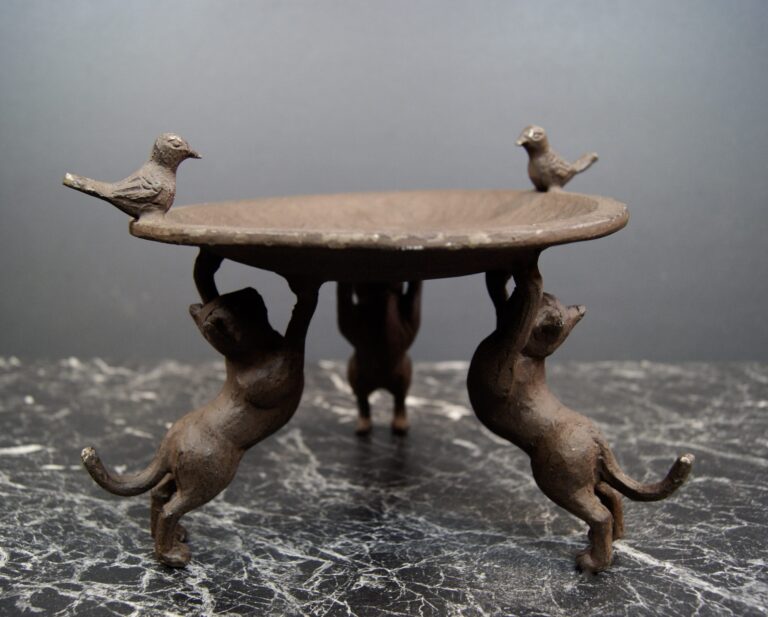 Cats Holding Birdfeeder