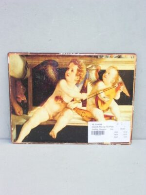 Cherub Playing Tin Plate