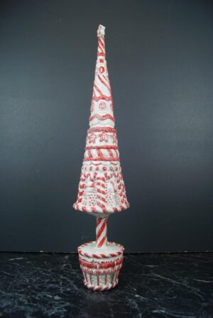 Xmas Tre Red/Whit Lg