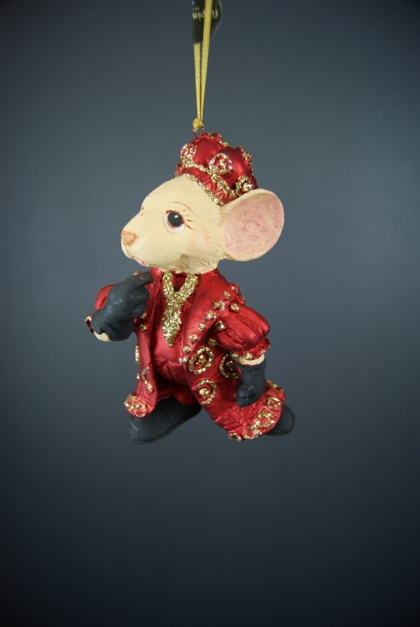 Lil prince mouse sat red w/ gold