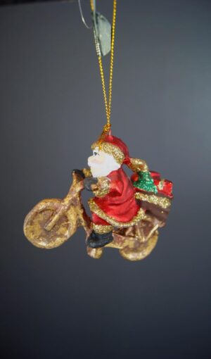 BIKING SANTA SATIN