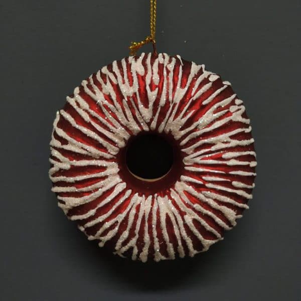 Doughnut "A" red white