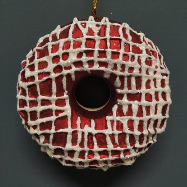 Doughnut "B" red white