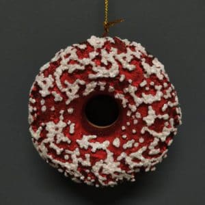 Doughnut "C" red white