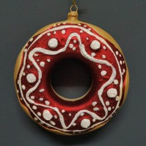 Doughnut "G" red white