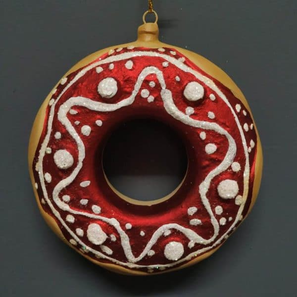 Doughnut "G" red white