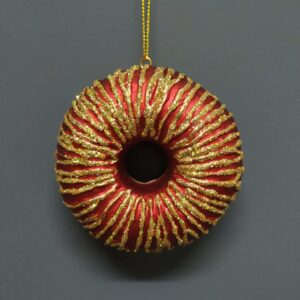 Doughnut "A" red gold