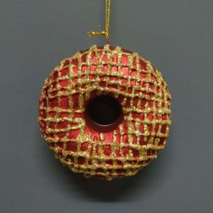 Doughnut "B" red gold