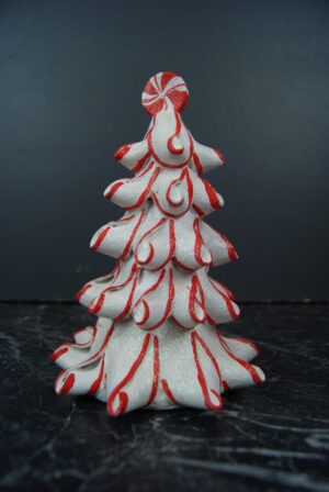Smas Tree Lace Wht/Red