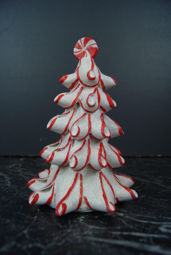 Smas Tree Lace Wht/Red