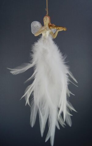 Flying Fairy violin pearl whit