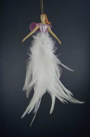 Flying Fairy Silver/pink w gli