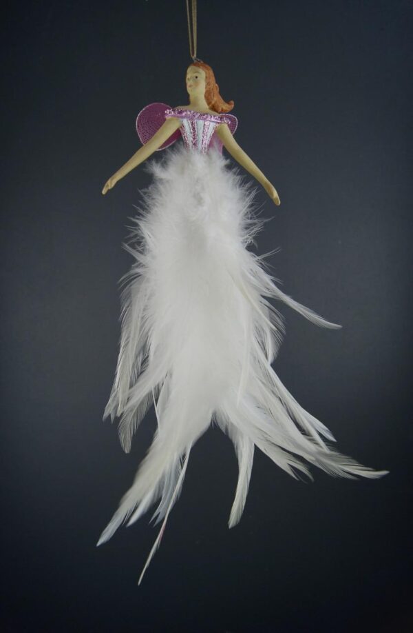 Flying Fairy Silver/pink w gli