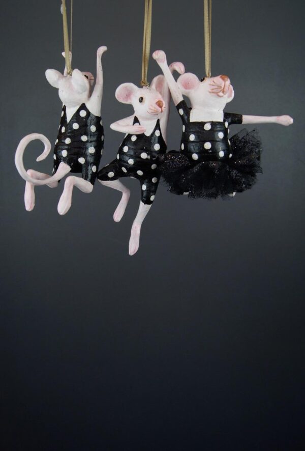 Acrobat Mouse A/3 black/white polka dot