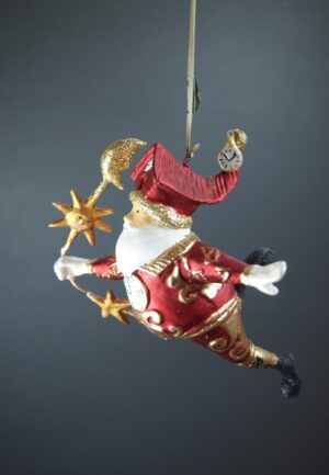 Time Santa Sat Red with Gold details & glits
