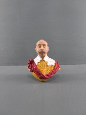 Gustav Adolf Bust Satin Red details