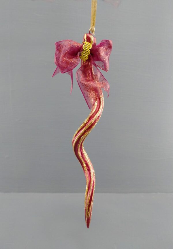 Twisted Candy with bow/glits