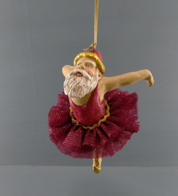 Santa Ballerina Red washed with fabskirt