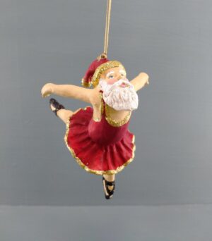 Santa Ballerina Satin Red